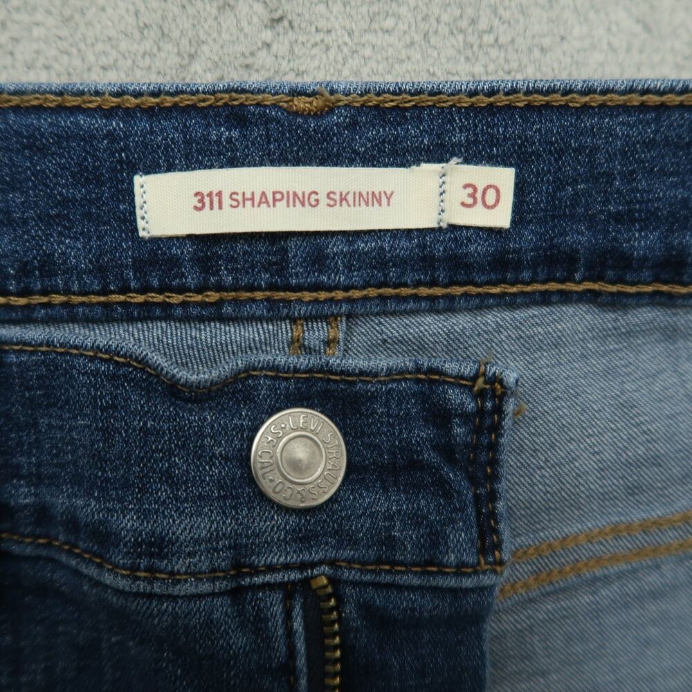 Levi's 311 Jeans Women's Size 30 Blue Mid-Rise Shaping Skinny Denim 28.5" Inseam - Picture 10 of 16